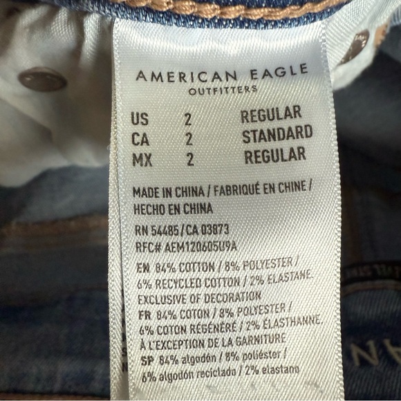 American Eagle Next Level Stretch Festival Flare Jeans Size 8 - Picture 9 of 9